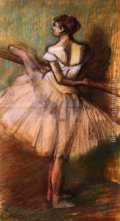Dancer at the Barre II painting - Edgar Degas Dancer at the Barre II art painting